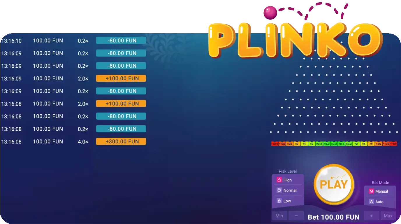 Demo de 1win Plinko